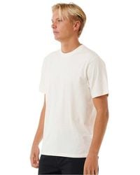 Rip Curl - Plain Wash Tee Shirt - Lyst