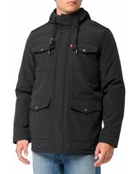 Levi s Arctic Cloth Sherpa Lined Parka in Blue for Men Lyst UK