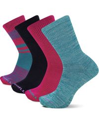 Merrell - Cushioned Midweight Crew Socks-4 Pair Pack- Moisture Agement And - Lyst