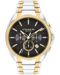 COACH - Chronograph Wristwatch With Date Window And Subdials For - Lyst