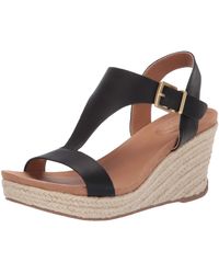 Kenneth Cole - Reaction T-strap Wedge Sandal - Lyst