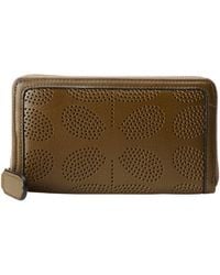 Orla Kiely - Sixties Stem Punched Ltr Big Zip Wallet - Lyst