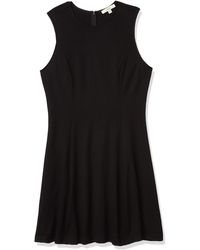 Lark & Ro womens Sleeveless Fit & Flare Dress With Exposed Zipper 