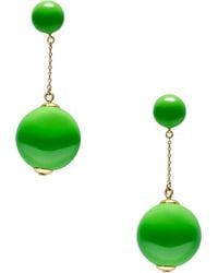 Kate Spade - Have A Ball Linear Earrings - Lyst
