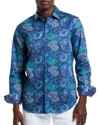 Robert Graham - Titus Long Sleeve Button Down Woven Shirt - Lyst