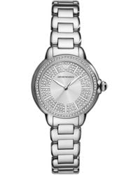 Emporio Armani - Three-hand Stainless Steel Watch - Lyst