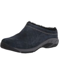 merrell black suede clogs