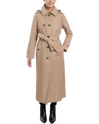 London Fog - Petite Belted Maxi Trench Coat - Lyst