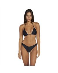Volcom - Standard Simply Solid Tri Bikini Top - Lyst