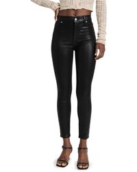 7 For All Mankind - High-waisted Ankle-skinny Jeans - Lyst