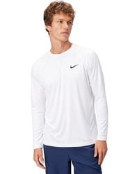 Nike - Long-sleeve Hydroguard,white,small - Lyst