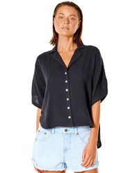 Rip Curl - Premium Surf Short Sleeve Button Up Shirt - Lyst