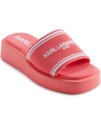 Karl Lagerfeld - Paris Cushioned Insole Everyday Ohare-platform Slide Sandal - Lyst