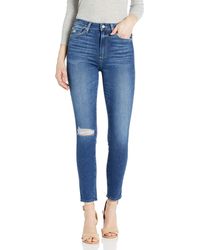 PAIGE - Margot High Rise Ultra Skinny Ankle Jean - Lyst