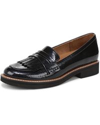 Naturalizer - Pacey Loafer Navy Patent 12 M - Lyst