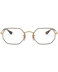 Ray-Ban Rx6448f Asian Fit Round Prescription Eyeglass Frames in Metallic -  Save 18% - Lyst