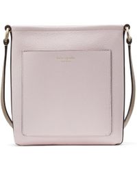 Kate Spade - Ava Colorblocked Pebbled Leather Swingpack - Lyst