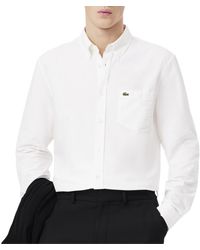 Lacoste - Long Sleeve Regular Fit Oxford Button Down Shirt Camicia - Lyst