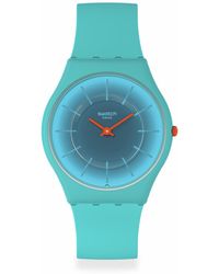 Swatch - Casual Blue Watch Bio-sourced Material Quartz Radiantly Teal - Lyst