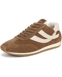 Vince - S Oasis Runner-w Sneaker Brown Suede/white Leather 8 M - Lyst