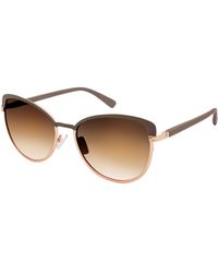 Jessica Simpson Womens J5316 Sleek Metal Uv Protective S Cat Eye Sunglasses Glam Gifts For 60 Mm - Black