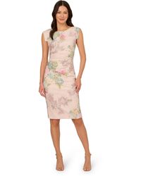 Adrianna Papell - S Matelasse Cocktail Dress - Lyst
