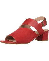 Taryn Rose Noa Heeled Sandal - Red