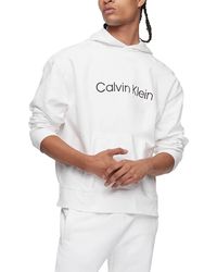 Calvin Klein - Relaxed Fit Logo French Terry Hoodie - Lyst