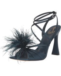 Sam Edelman - Layton Heeled Sandal Pacific Navy 7.5 Medium - Lyst