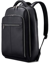 samsonite mens leather 1910 heritage backpack