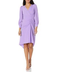Maggy London - Long Sleeve Bubble Crepe Dress Workwear Event Guest Of Wedding - Lyst