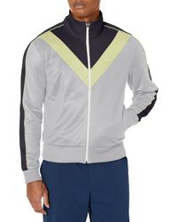 Lacoste - Full Zip Color Block Front Pocket Sweatshirt - Lyst