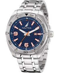 Nautica - Tin Can Bay Stainless Steel Bracelet Watch - Lyst