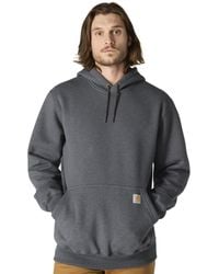 Carhartt - Rain Defender Paxton Heavyweight Hooded Sweatshirt,Carbon Heather,Large - Lyst