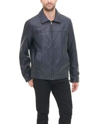 Tommy Hilfiger - Classic Faux Leather Laydown Collar Jacket - Lyst