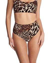 Natori - Standard Riviera Reversible High Rise Bikini Bottom - Lyst