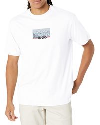 BOSS - S Big Graphic Logo Cotton T-shirt T Shirt - Lyst
