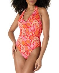 Amazon Essentials - Costume da Bagno Intero con Scollo all'Americana Donna - Lyst