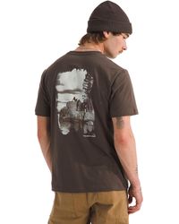 The North Face - Evolution Nature Exposure Short-sleeve Tee | Cotton Shirt With Classic Logo & Graphic Smokey Brown - Lyst