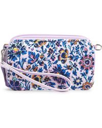 Vera Bradley - Cotton All In One Crossbody Purse With Rfid Protection - Lyst