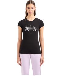 Emporio Armani - A | X Armani Exchange Armani Exchange Box Logo Cotton T-shirt - Lyst