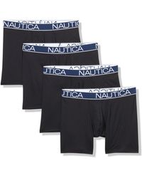 Nautica - 4-pack Brushed Micro Boxer Briefs - Lyst