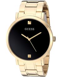 Guess - Analog Quartz Watch With Stainless Steel Strap - Lyst
