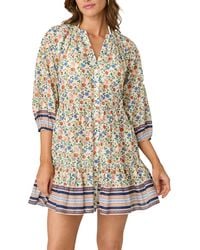 Shoshanna - Standard Santana Floral Buttondown Mini - Lyst