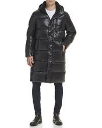 Guess - Full Length Mid-weight Puffer Jacket With Removable Hood - Lyst