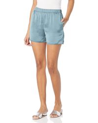Theory - Womens Easy Pull On Crushed Satin Shorts - Lyst