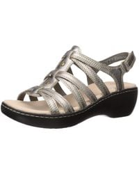 clarks delana curve wedge sandal