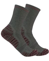 Carhartt - Force Midweight Synthetic-wool Blend Crew Sock 2 Pack - Lyst