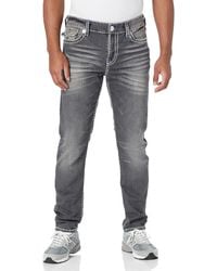 True Religion - Brand Jeans Rocco Double Raised Super T Flap Skinny Jean - Lyst