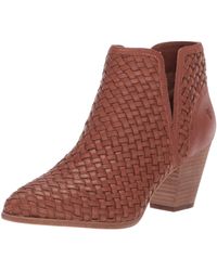 frye reed woven bootie